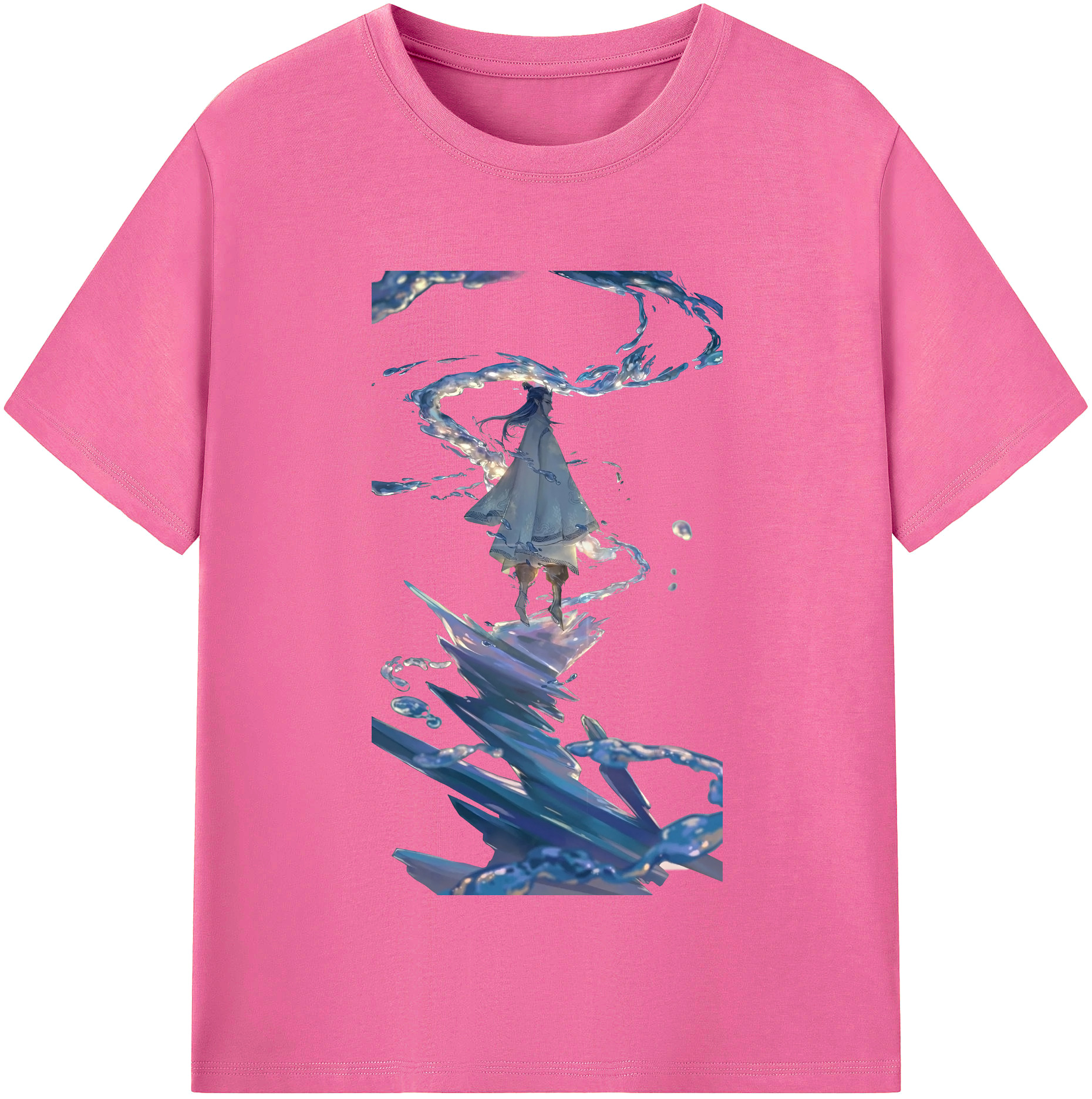 （画像用） Ne Zha 2 ナタ 魔童の大暴れ レディースカジュアルプリントTシャツ（綿100％）